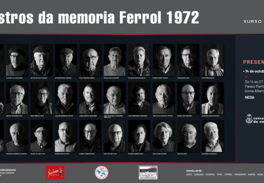 O paseo marítimo de Neda acolle a partir deste venres a mostra “Rostros da Memoria. Ferrol 1972”
